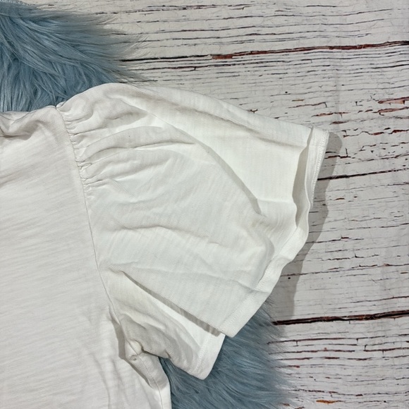 Nation Ltd Savannah flutter sleeve white top - Picture 8 of 10